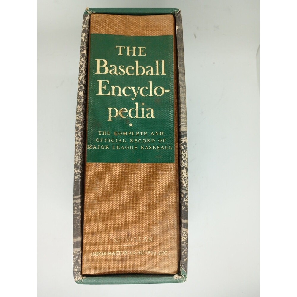 1969 Baseball Encyclopedia 1st Printing Huge HC Book w/Slipcase 2,325+ pages MLB